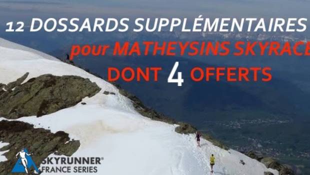 12 dossards pour les matheysins 2020 dont 4 offerts