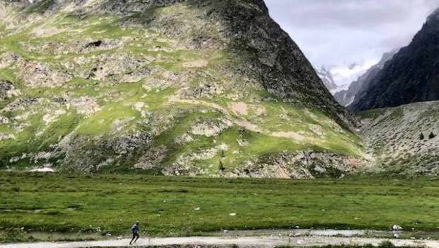la mandala du mont blanc ludovic martin dans le vent