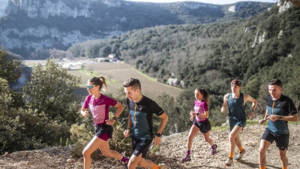 le team trail asics saffute en ardeche